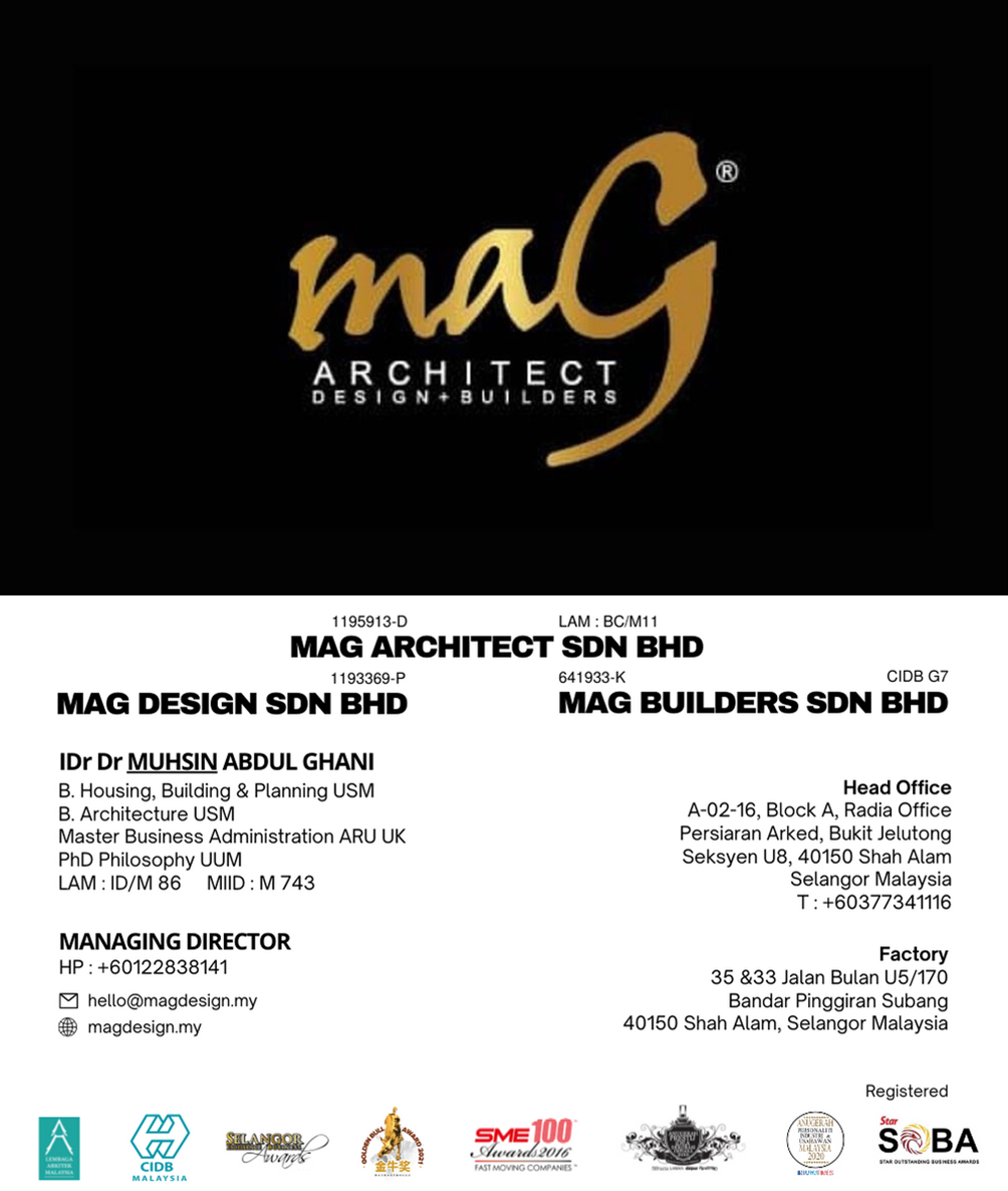 MAG Builders & Architects Business Card